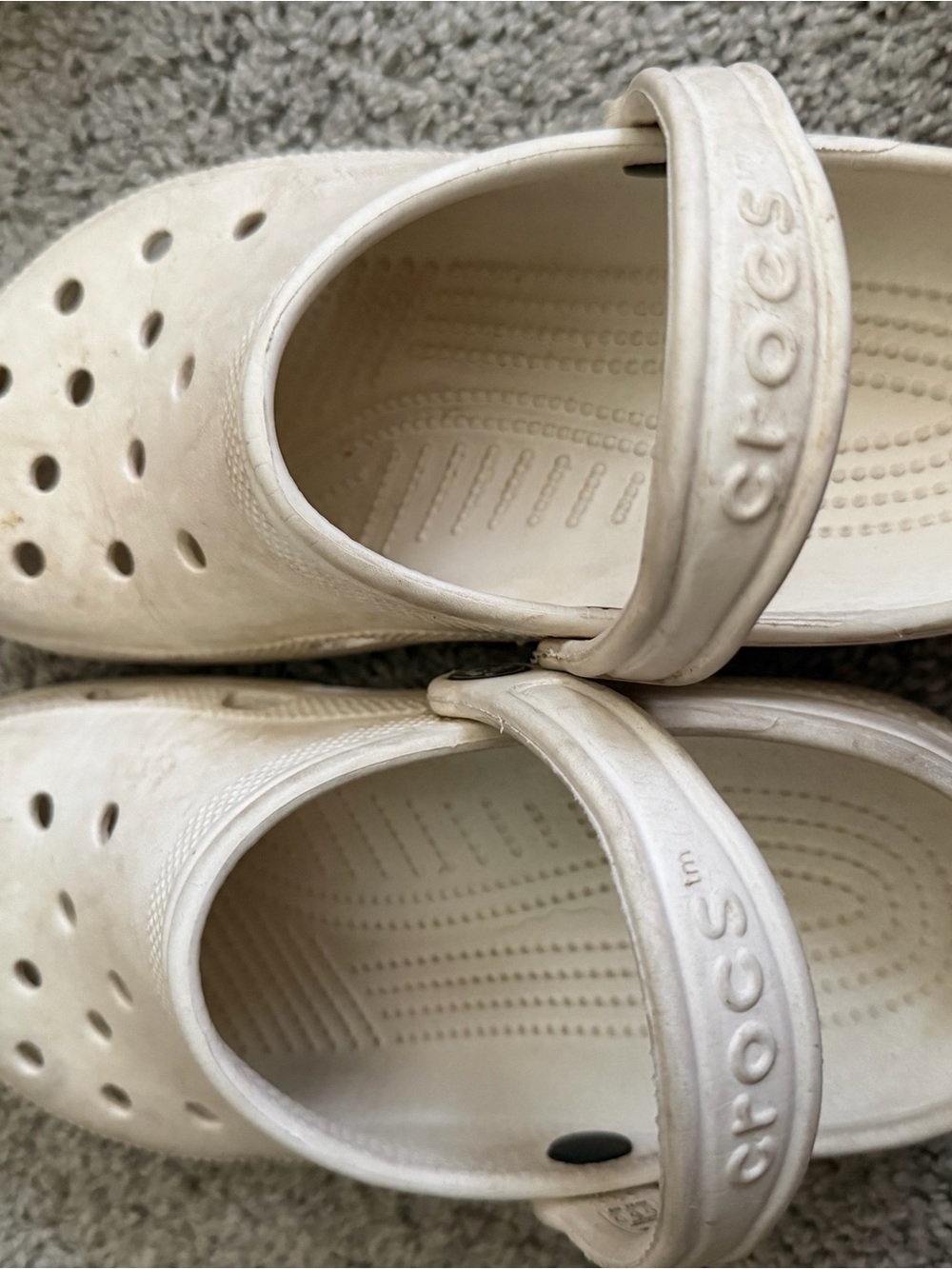 CROCS Kids Water Shoe Clog in Off-White